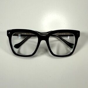 KITS Jasmina Square Eyeglass Frames Only Womens Black C1 54-19-145 Acetate